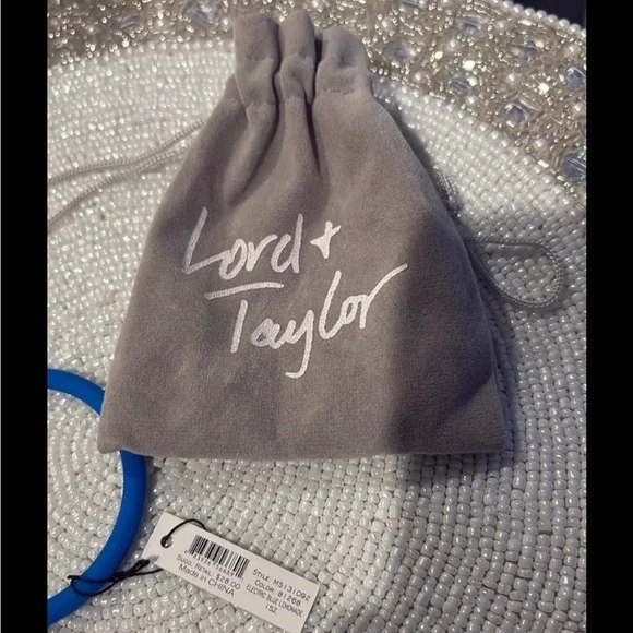 NWT Marc by Marc Jacobs Electric Blue Lemonade Bracelet with GOLD Charm w/Bag - Picture 5 of 6